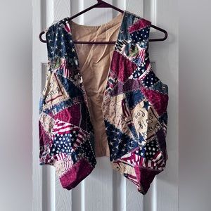 Reversible ”God Bless America” handmade vest